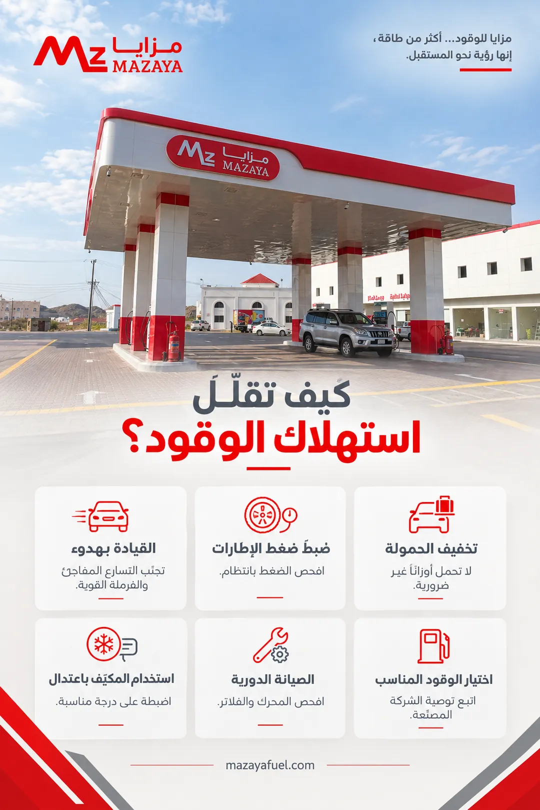 منشور: كيف تقلل استهلاك الوقود
